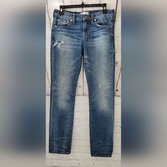Madewell  the slim boyjean size 25 blue denim jeans skinny - Picture 1 of 11
